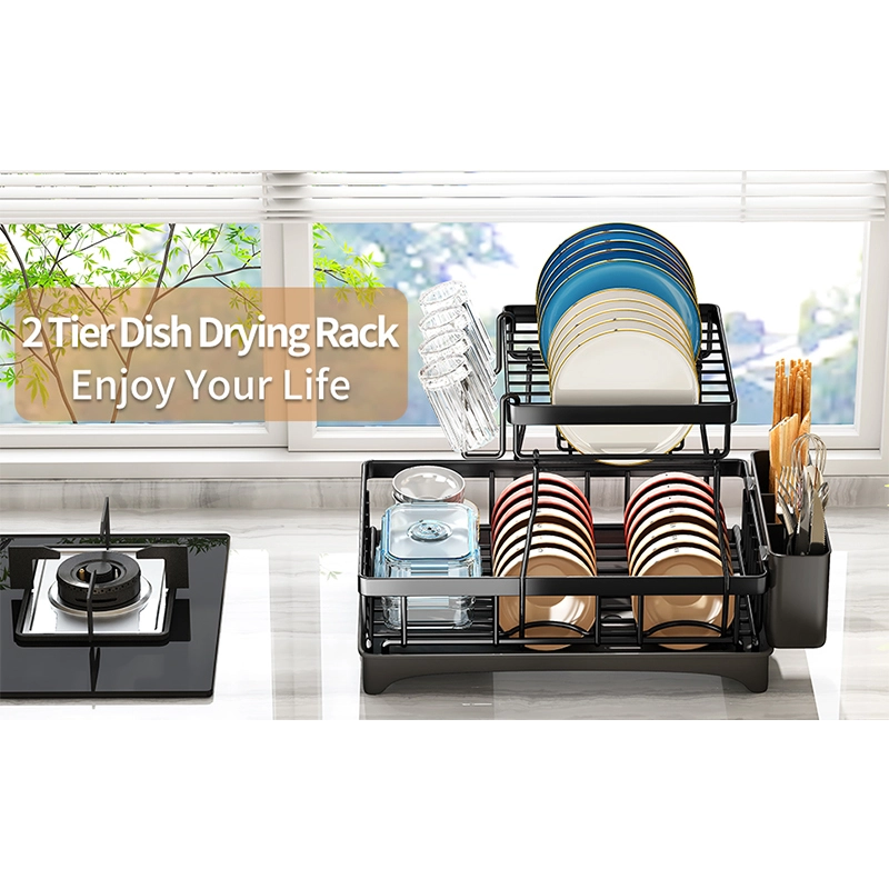 Metal Kitchen Countertop Dish Drying Rack